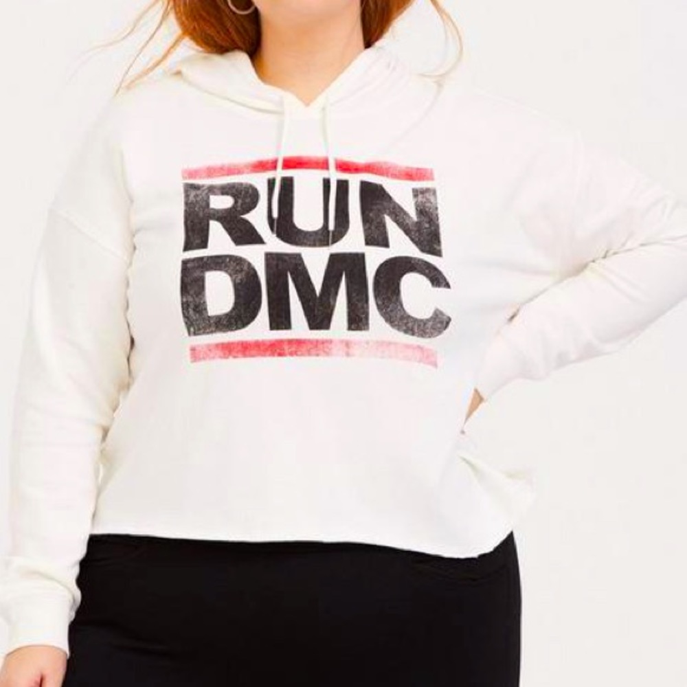 Run DMC Light Weight Cropped Hoodie